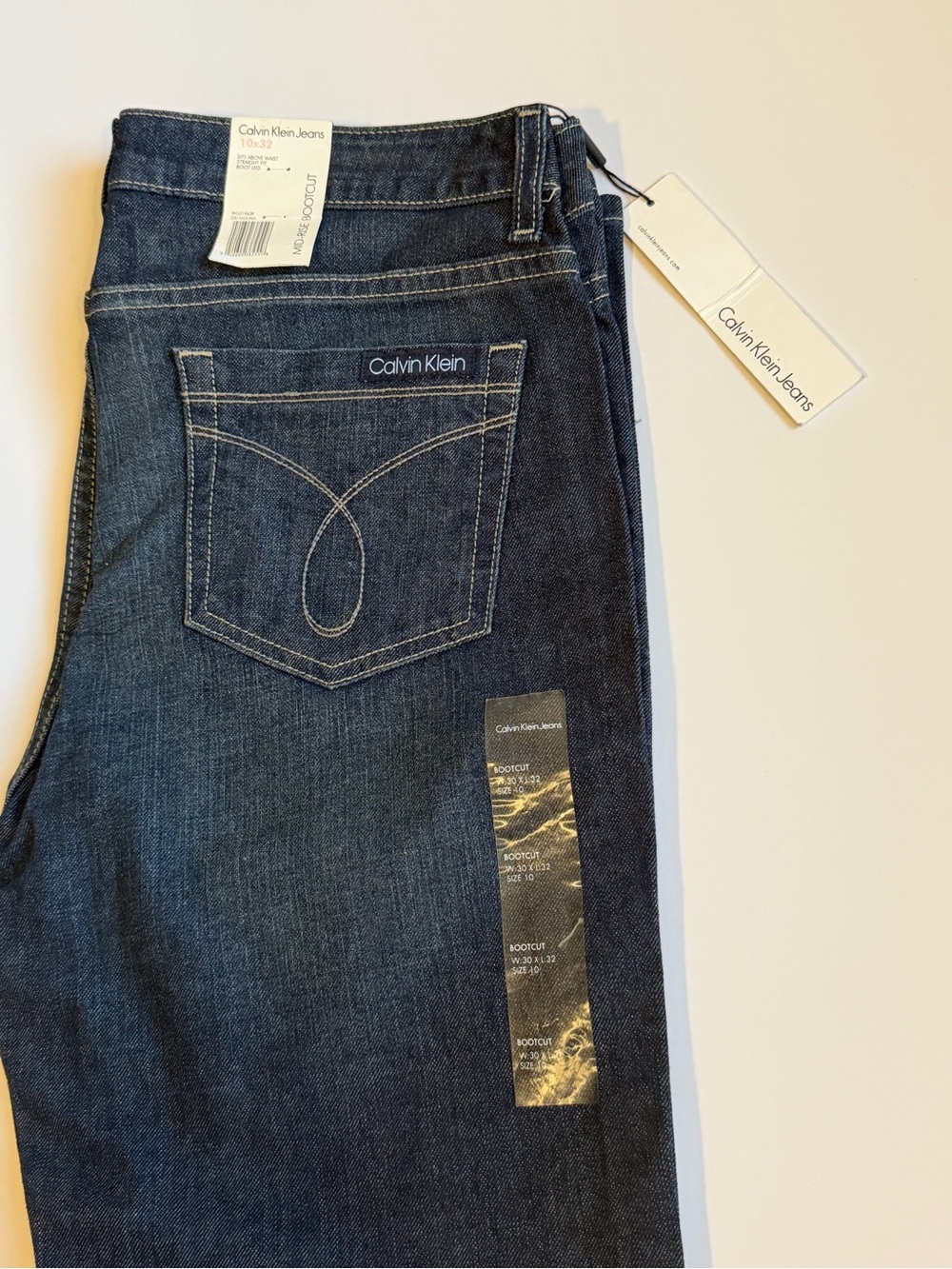 Calvin Klein Jeans Women’s Dark Indigo Boot Cut Denim - Picture 7 of 8